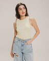 Tank Top Rib Azul,AMARILLO CLARO